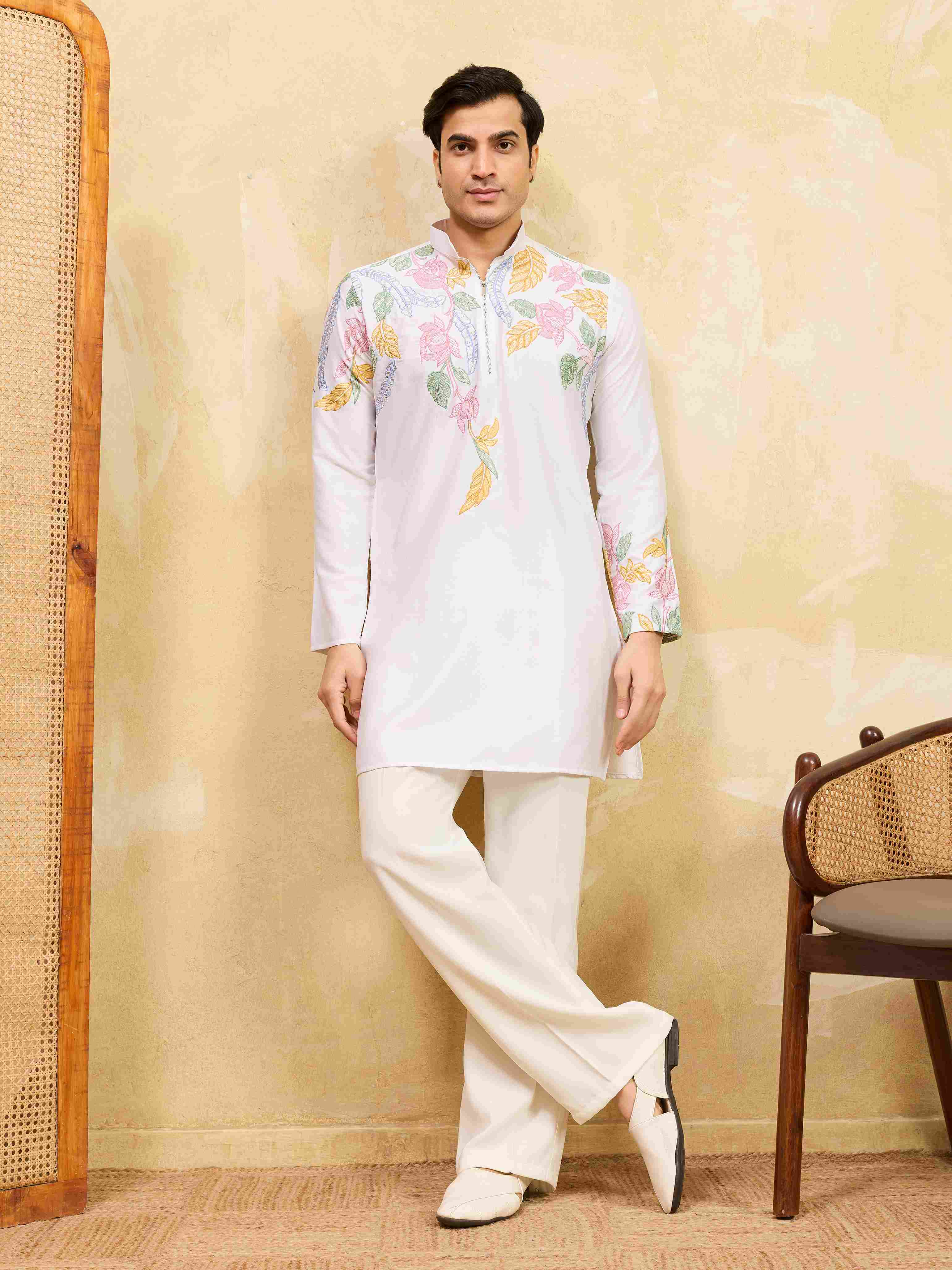 Luxury White Wedding Wear Kurta