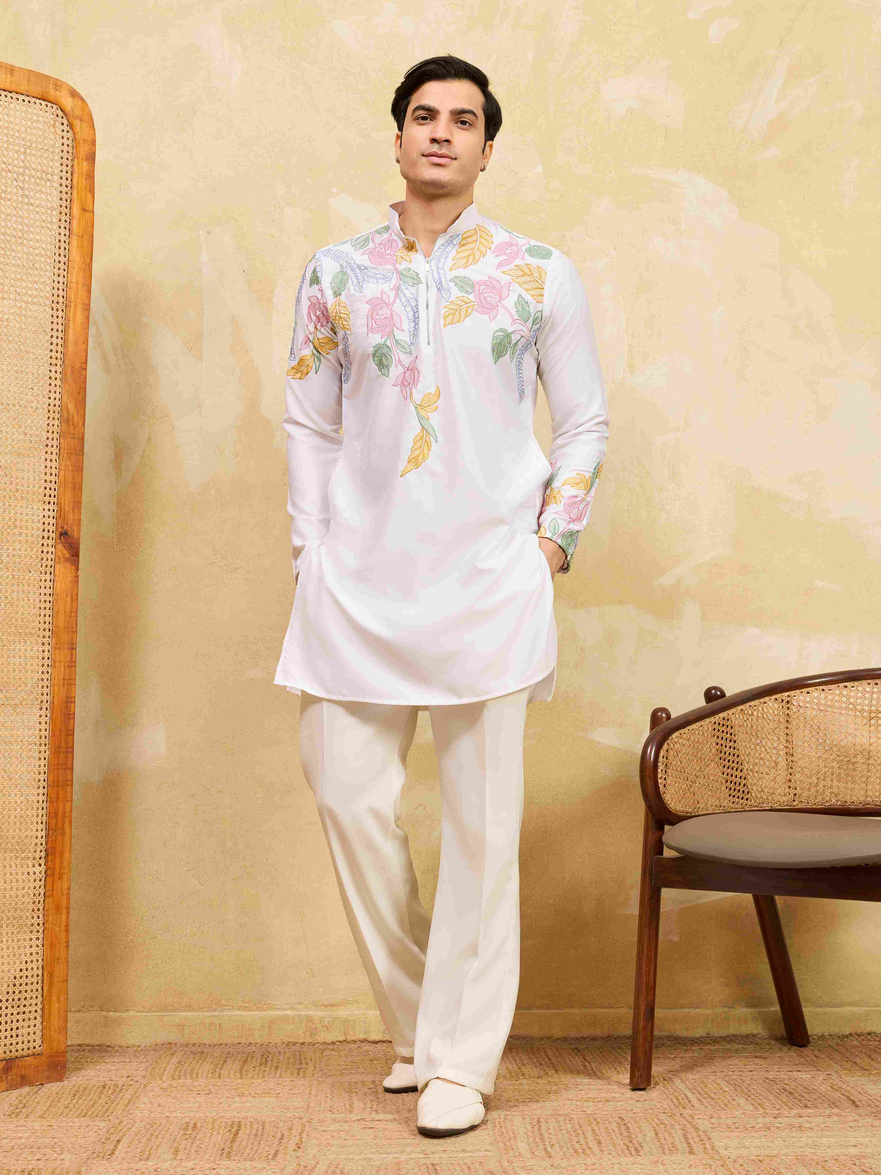 Luxury White Wedding Wear Kurta