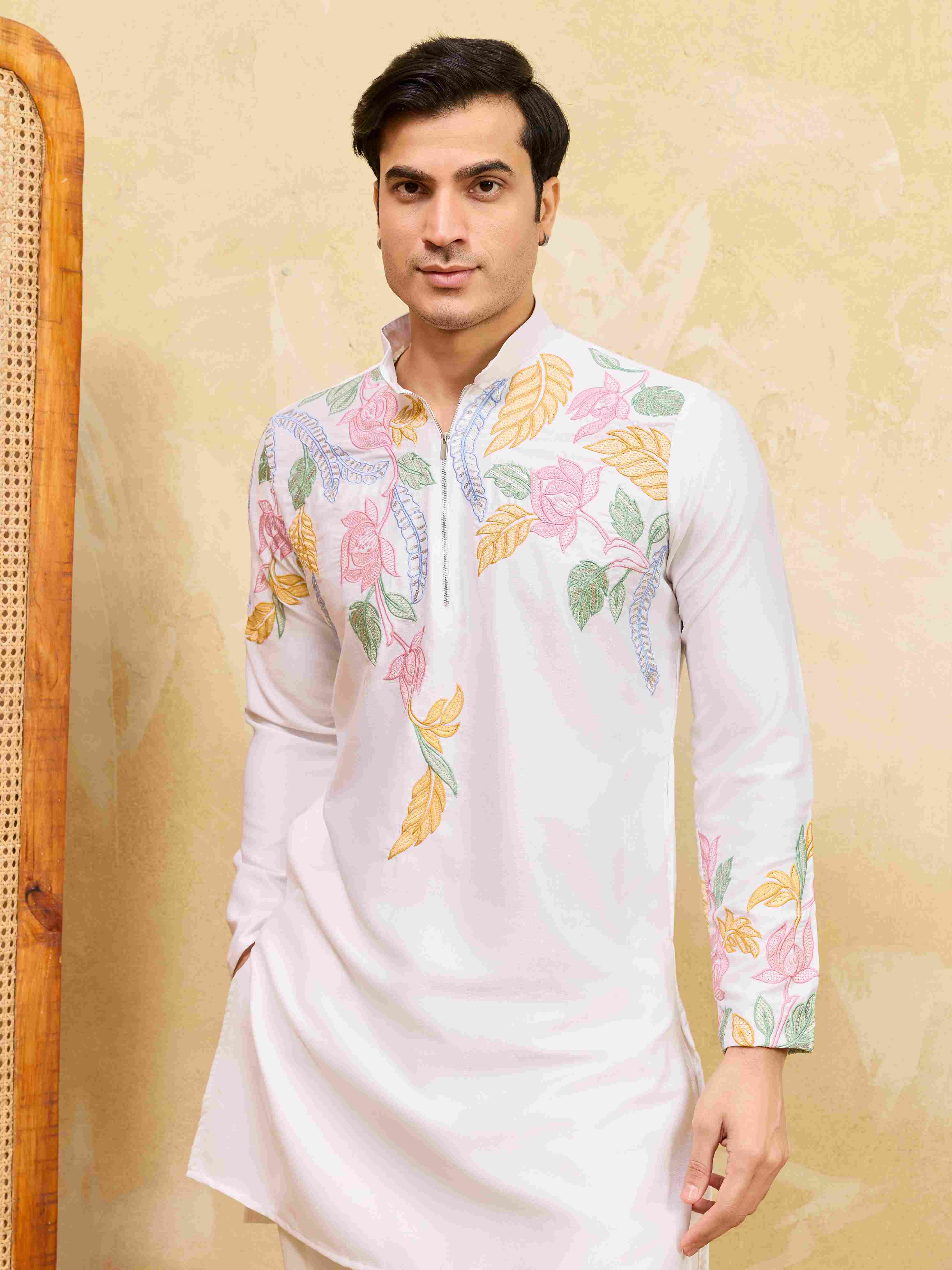 Luxury White Wedding Wear Kurta