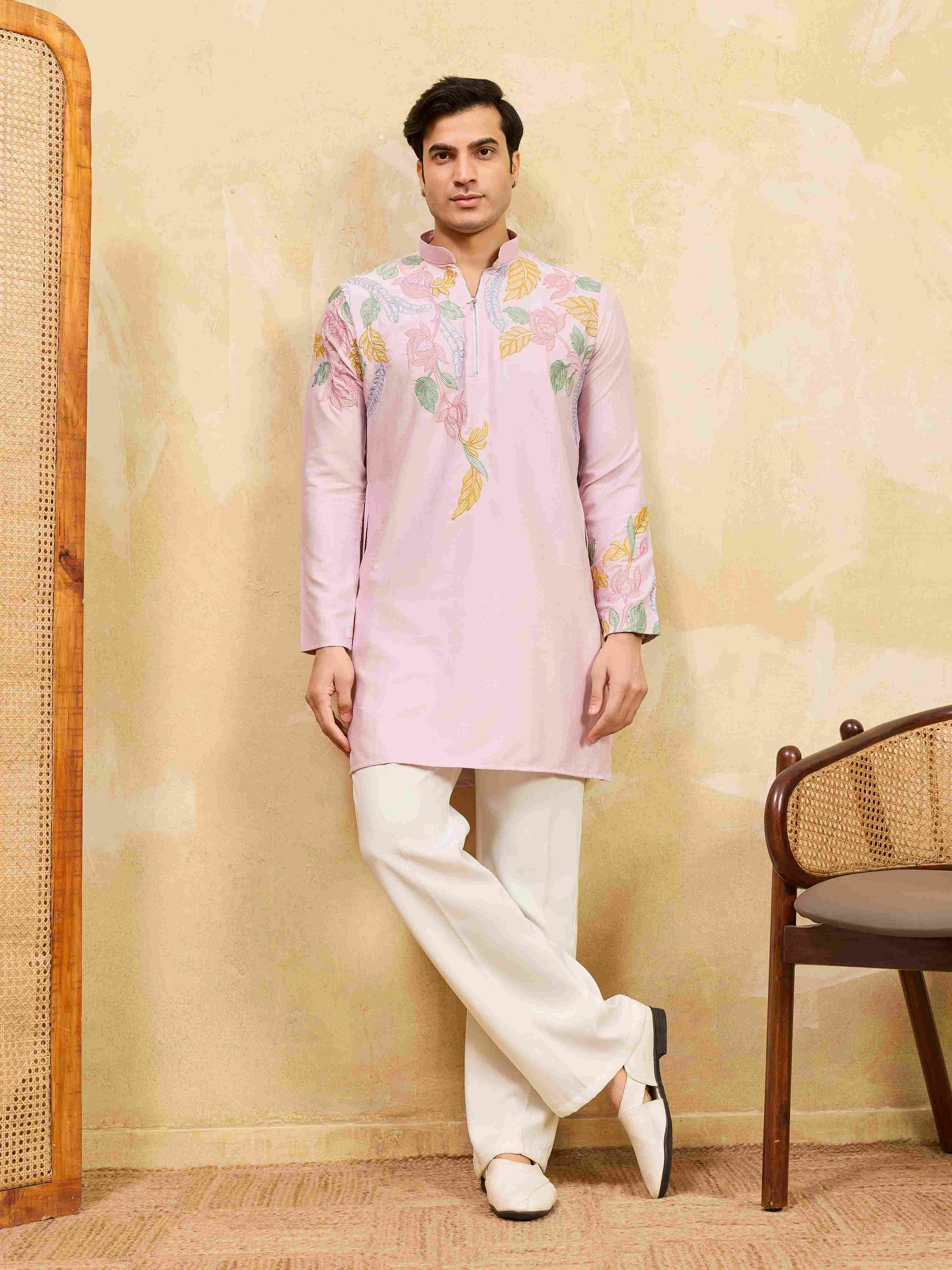 Elegant Designer Pink Kurta