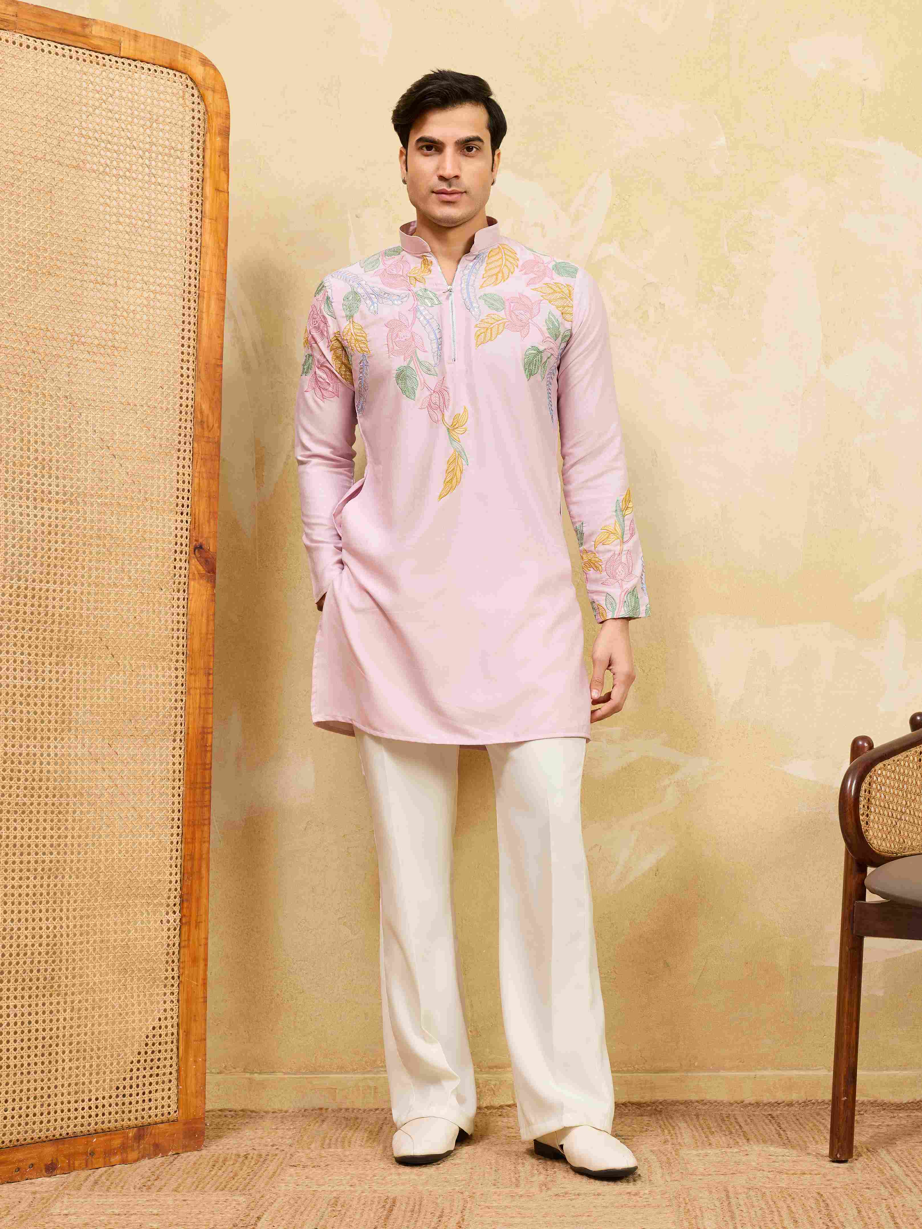 Elegant Designer Pink Kurta
