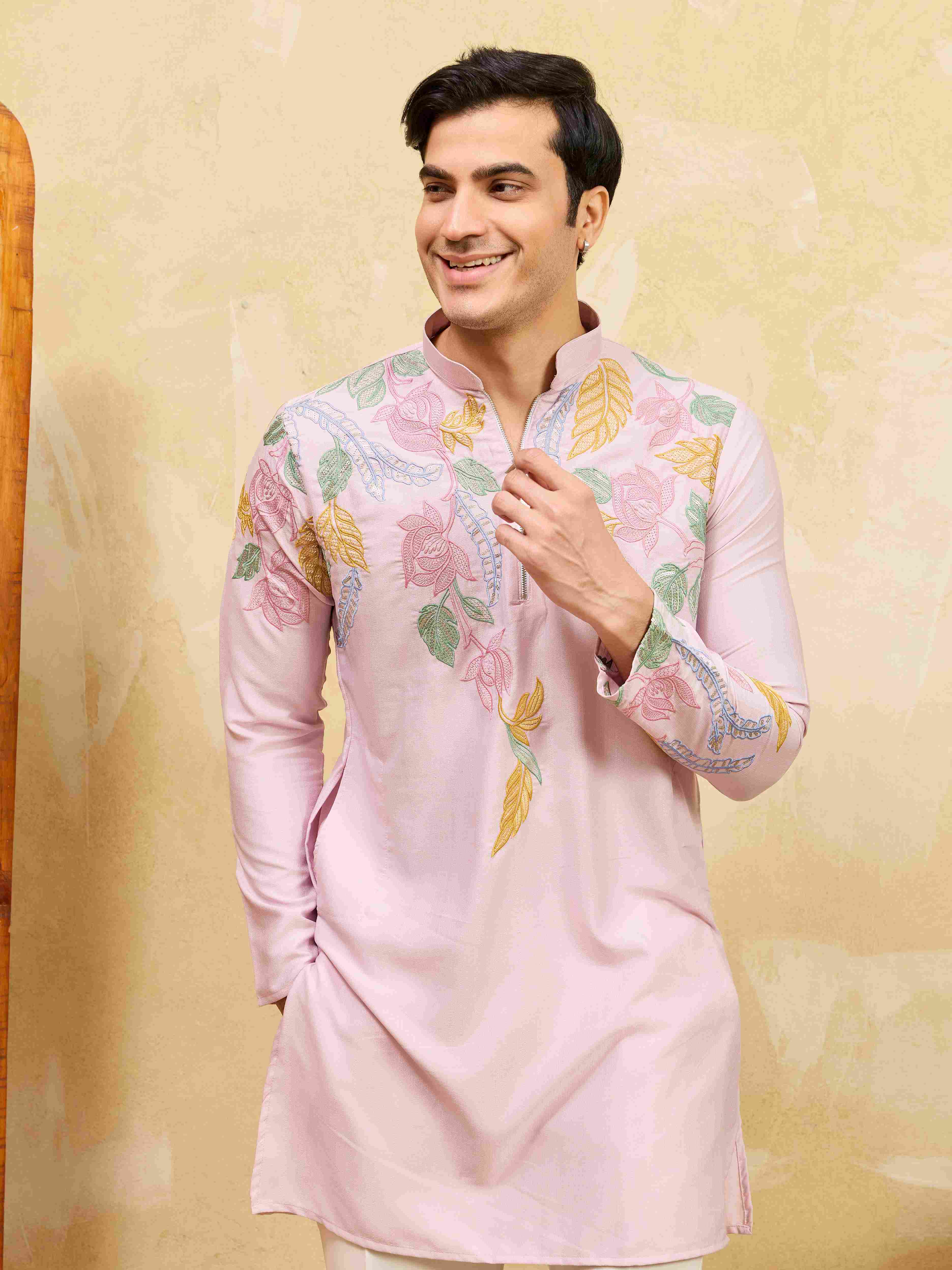 Elegant Designer Pink Kurta