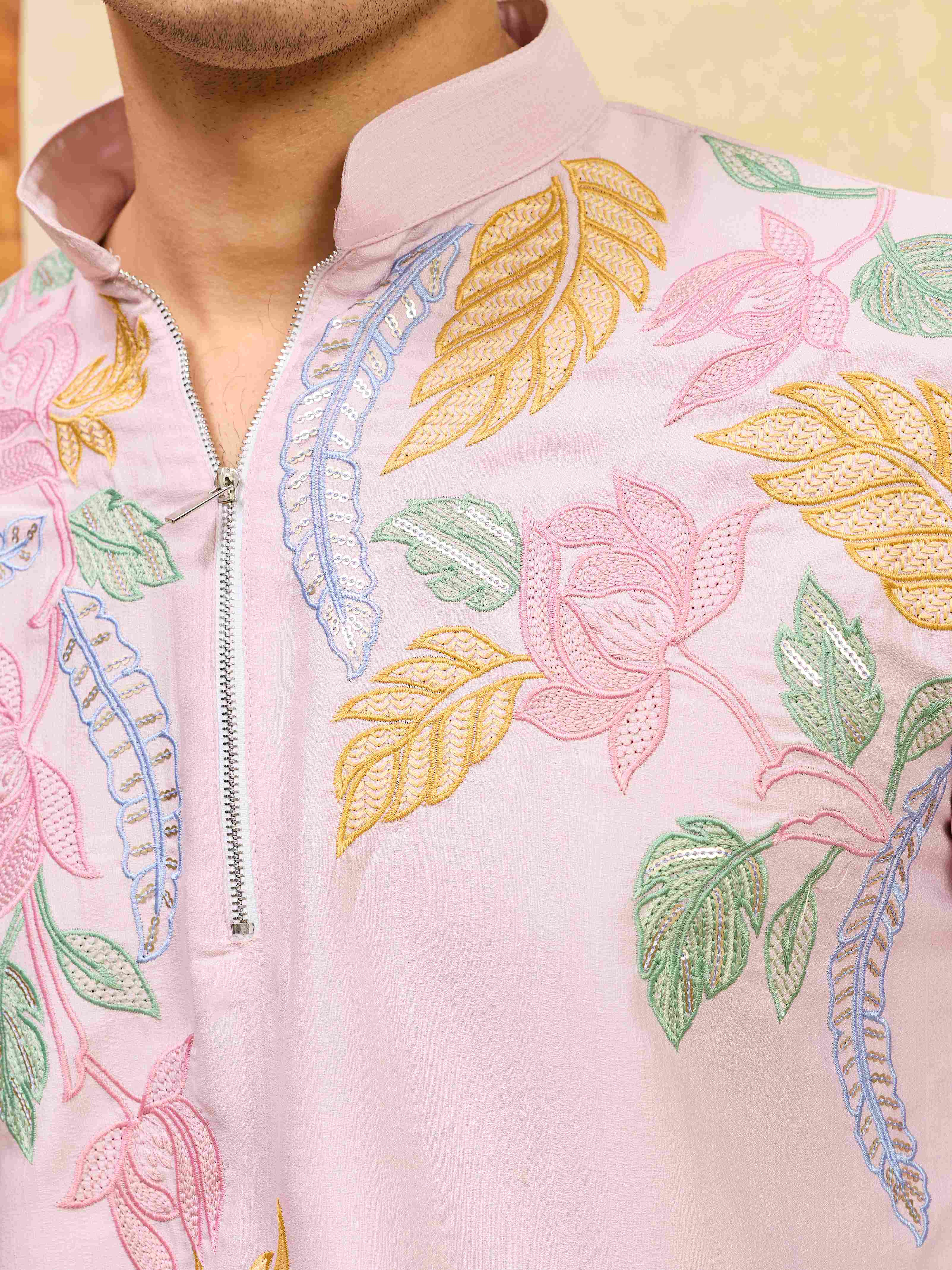 Elegant Designer Pink Kurta