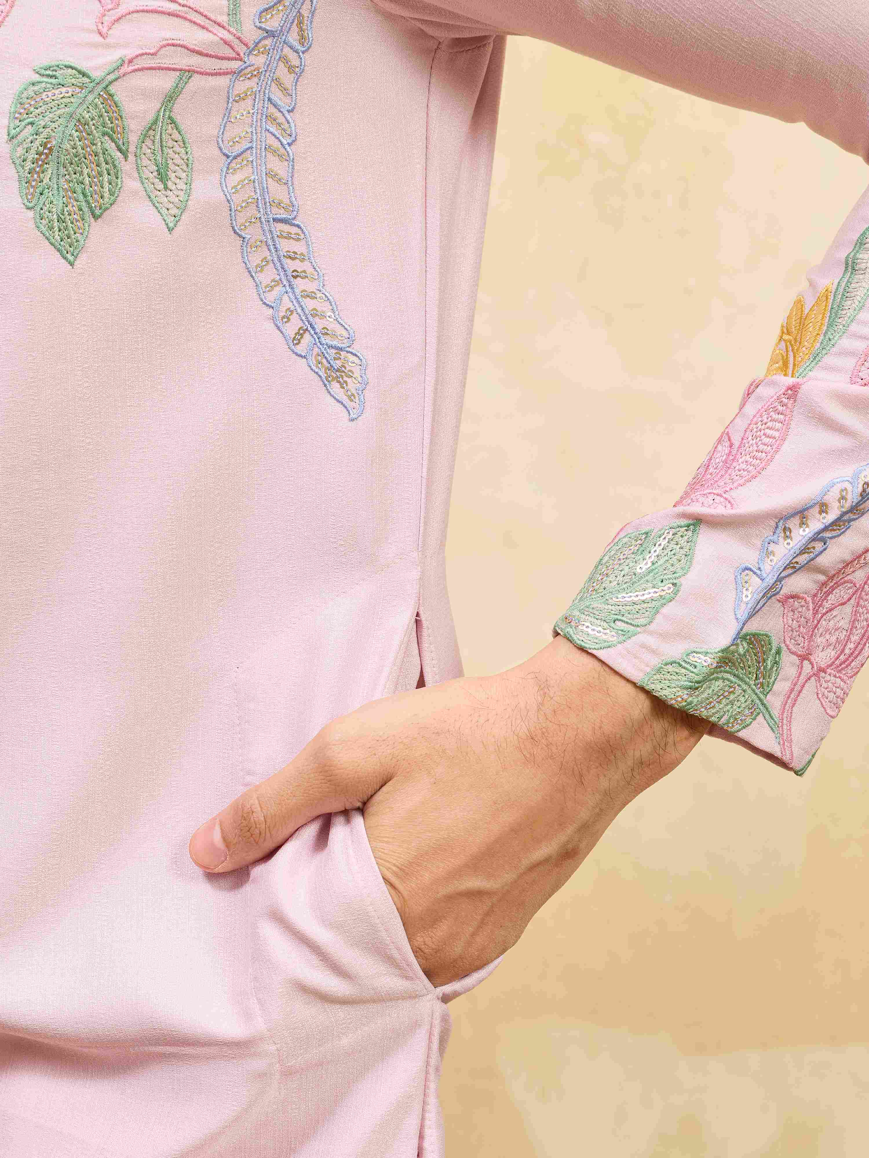 Elegant Designer Pink Kurta