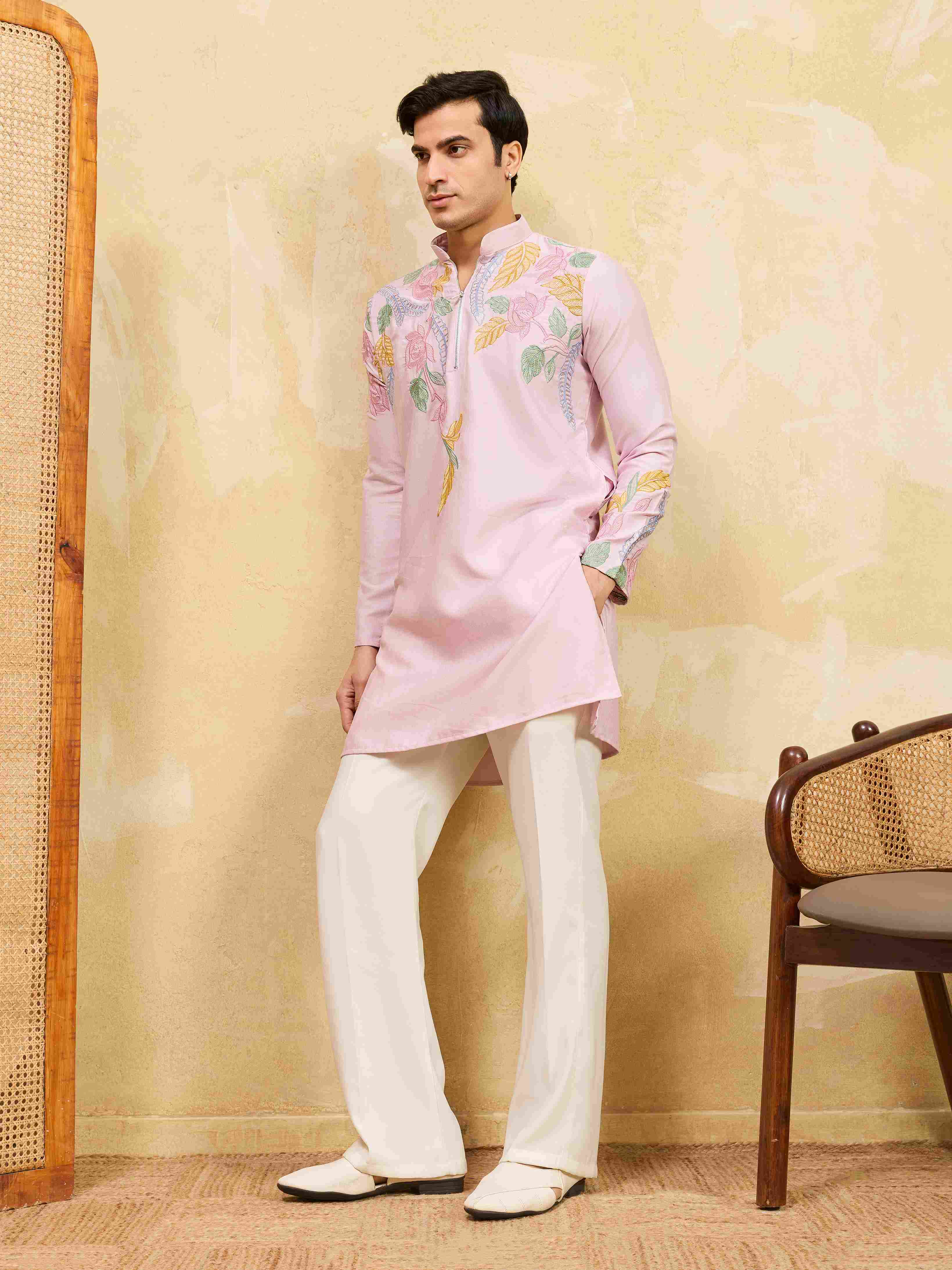 Elegant Designer Pink Kurta
