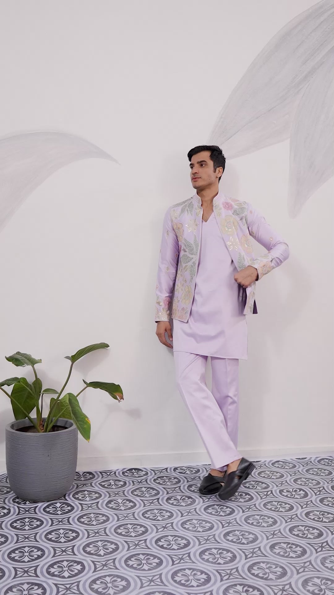 Mens Wear Designer Luxury Koti Kurta Set for Carnival Season