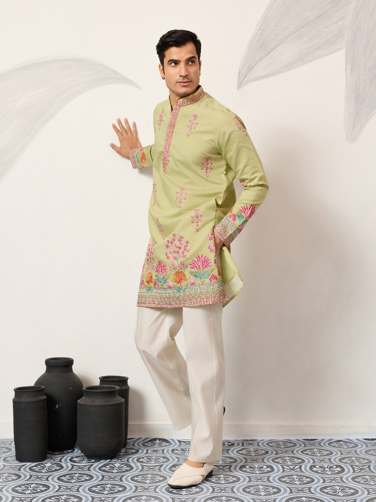 Latest Wedding Pista Kurta Design for Mens Wear