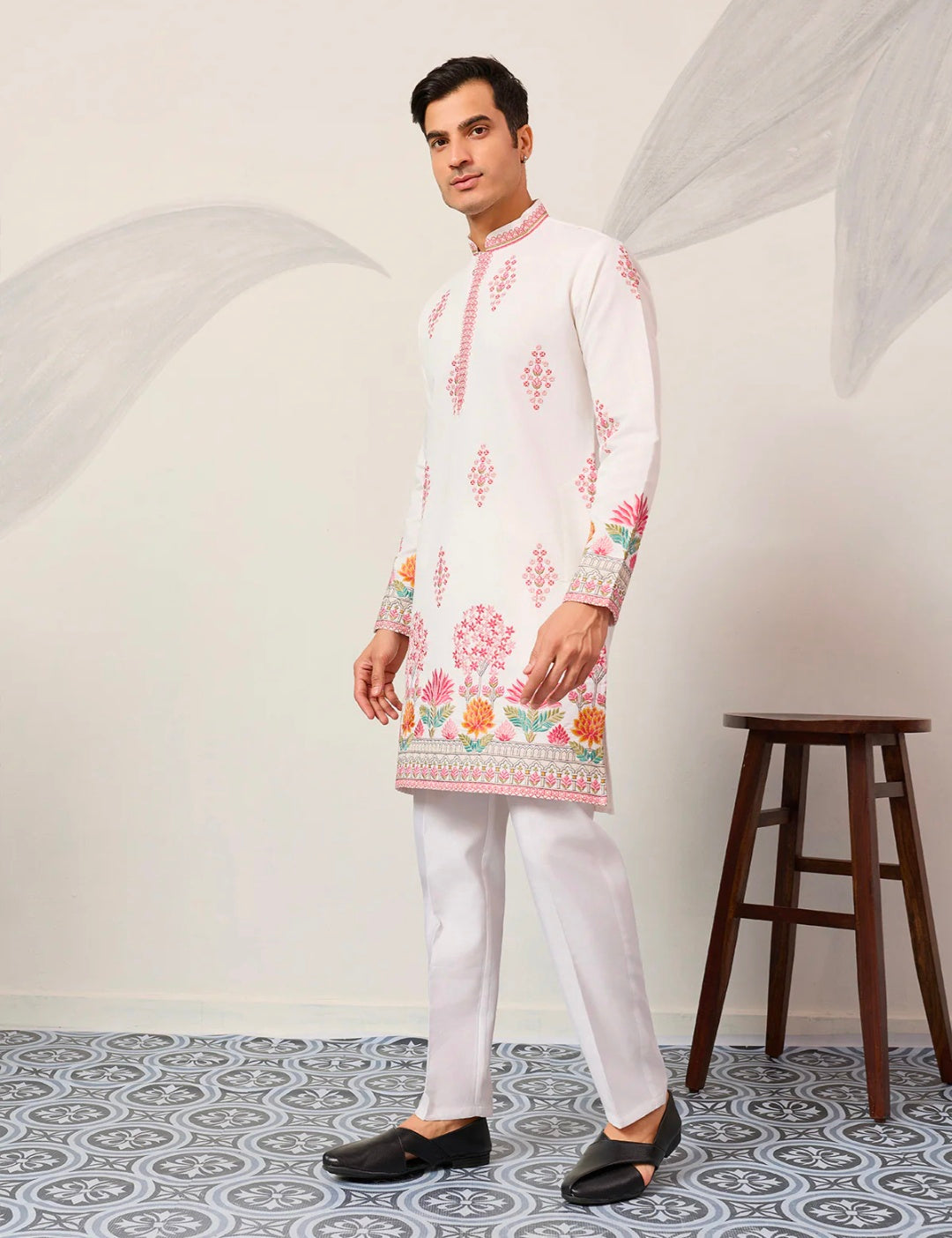Royal Prince White Kurta Outfit for Mens Wear Collection