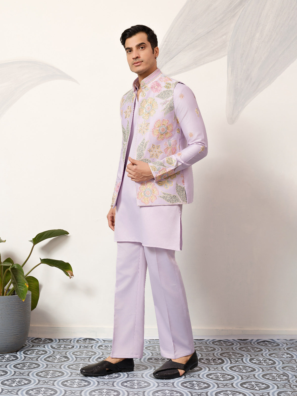 Mens Wear Designer Luxury Koti Kurta Set for Carnival Season