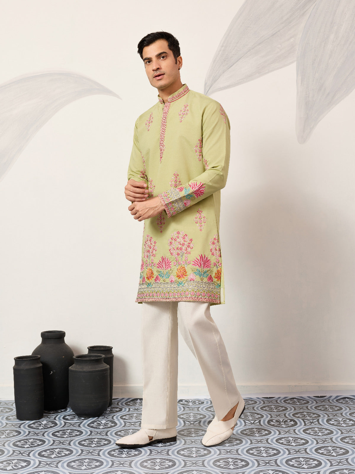 Latest Wedding Pista Kurta Design for Mens Wear