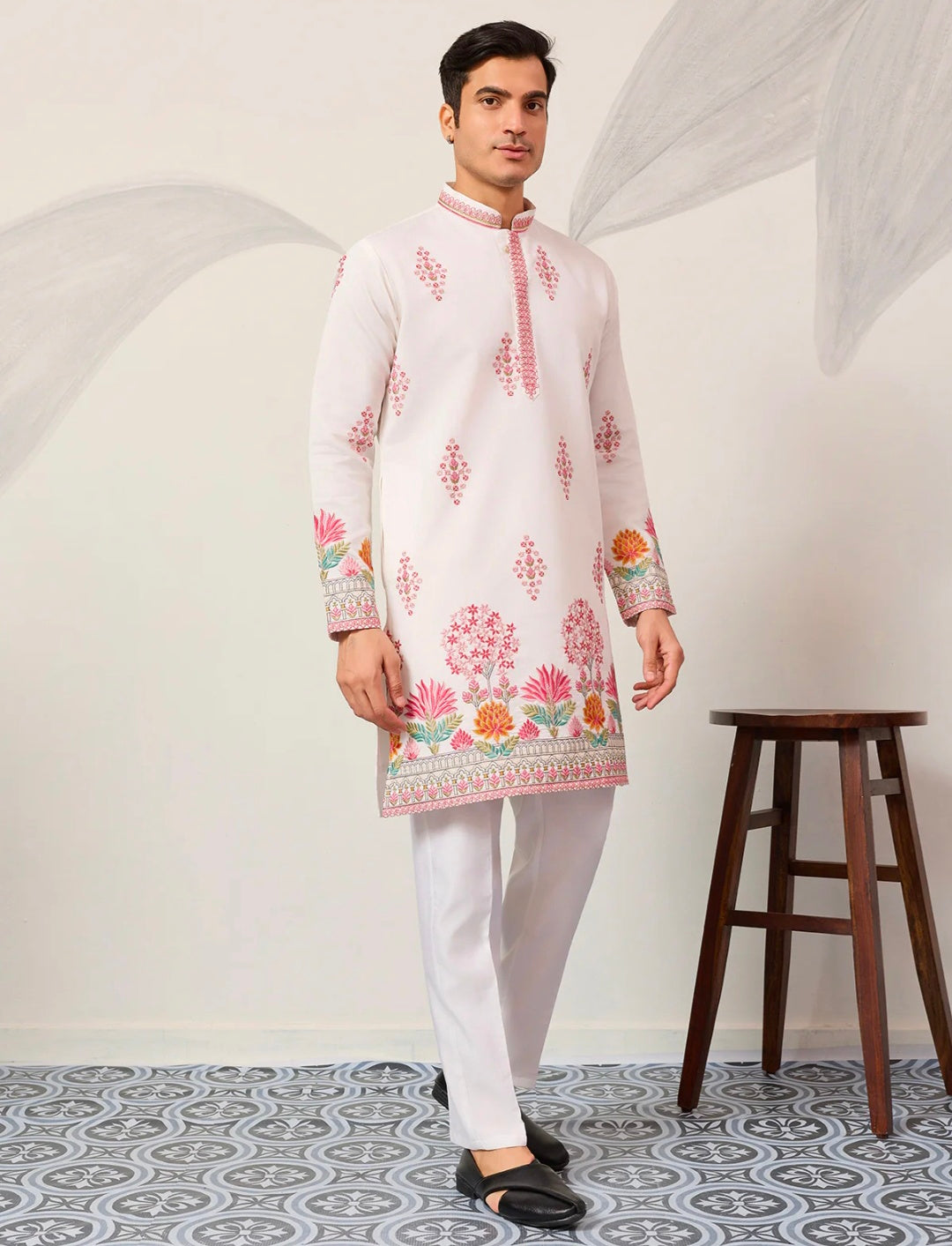 Royal Prince White Kurta Outfit for Mens Wear Collection