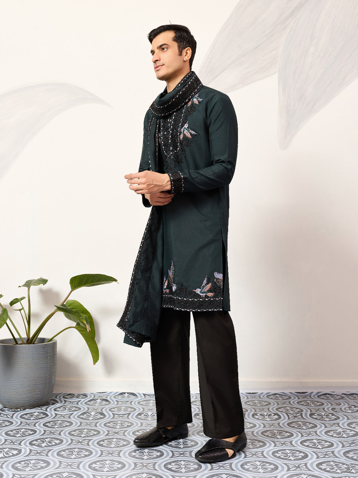 The Ultimate Designer Green Kurta with Dupatta for Mens Wear