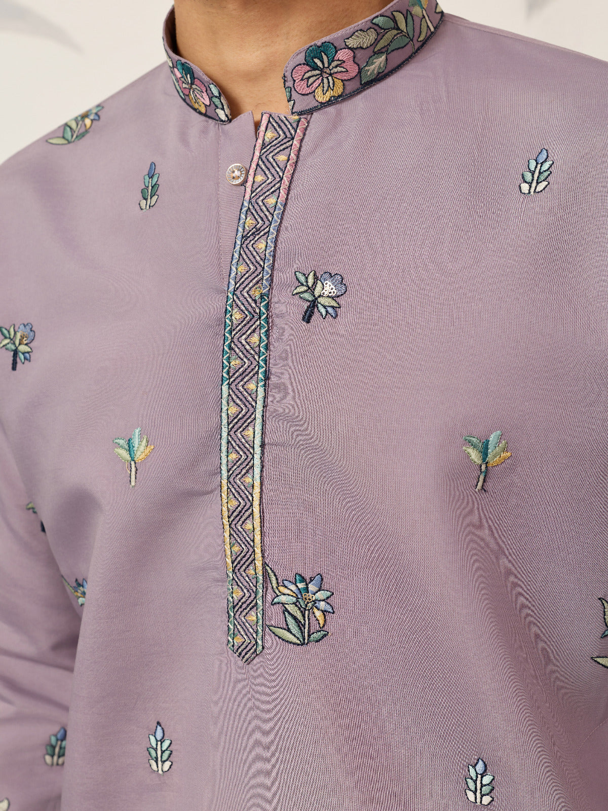Traditional Purple Wedding Kurta for Mens Wear