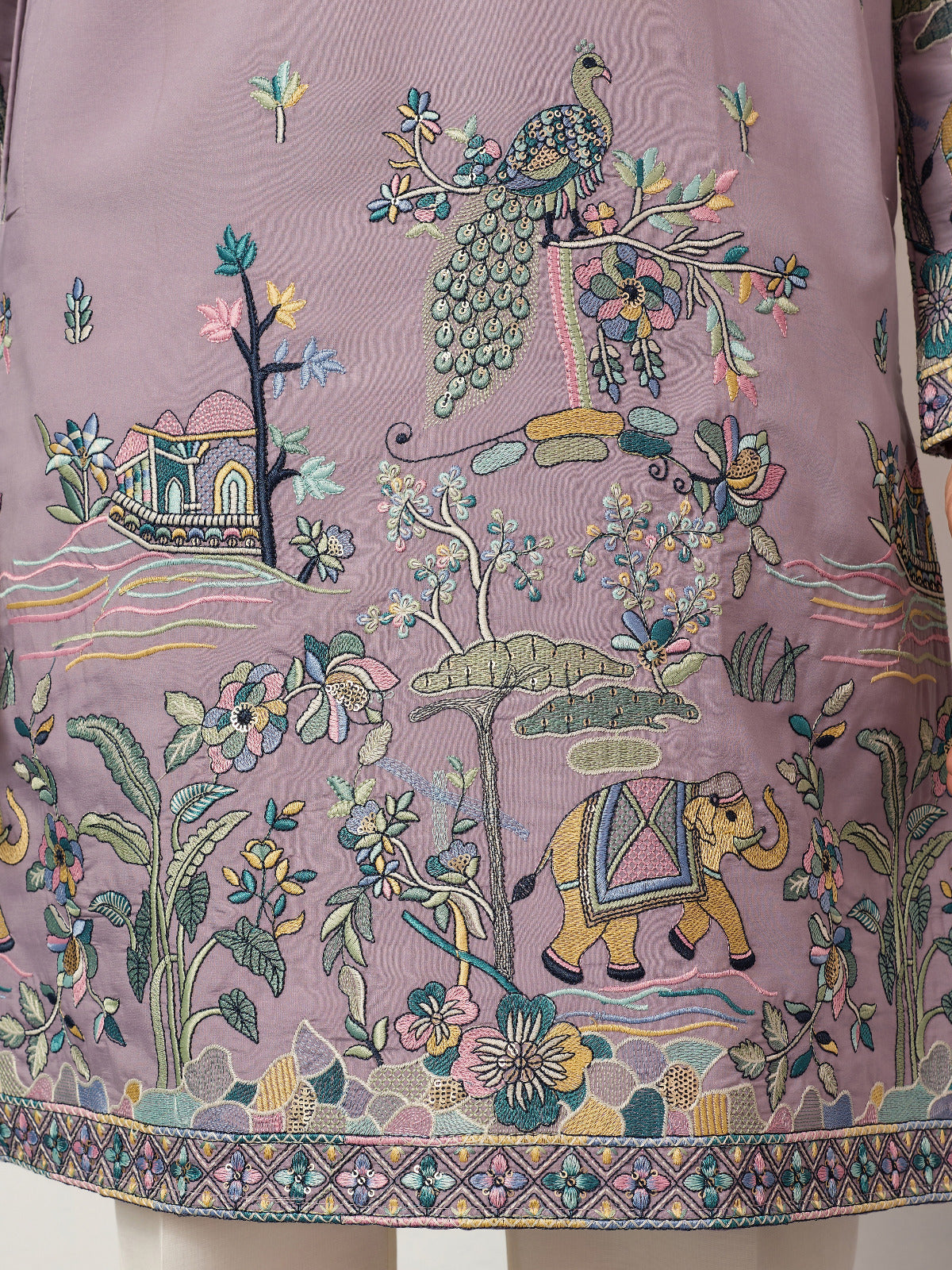 Traditional Purple Wedding Kurta for Mens Wear